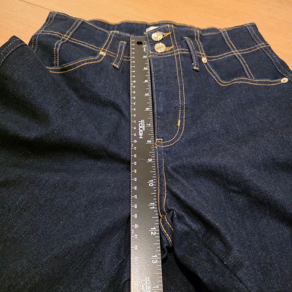 FRAME Wide Leg High Rise Jeans Rinse Womens Size 29 Blue Indigo Retro Boho - Picture 6 of 10